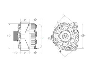 MECHMAN 400 Amp Alternator for 14-18 GM Truck